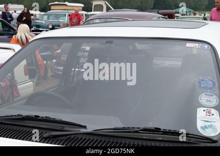 Rochford, Essex, Großbritannien - 27. Juni 2021: Rochford Oldtimer-Show auf dem Rasen in Essex. Stockfoto