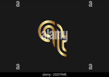 Alphabetisches Logo-Design Initiale Logo-Vektorgrafik für Unternehmen oder Marken Stock Vektor