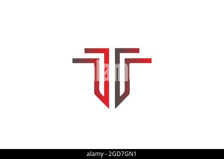 Alphabetisches Logo-Design Initiale Logo-Vektorgrafik für Unternehmen oder Marken Stock Vektor