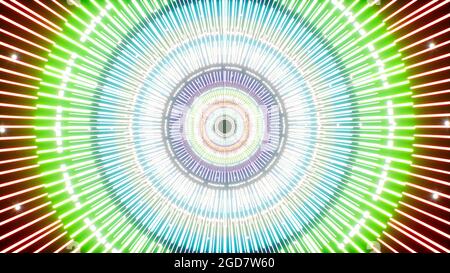 Mehrfarbiger Heller Kreislichthintergrund Stockfoto