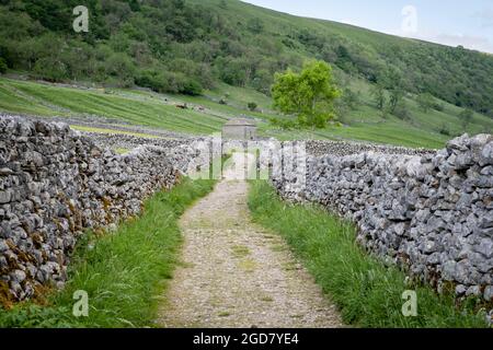 Dales Way, Kettlewell im Yorkshire Dales National Park, England, Großbritannien Stockfoto