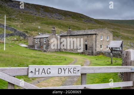 Hag Dyke liegt oberhalb von Kettlewell im Yorkshire Dales National Park, England Stockfoto
