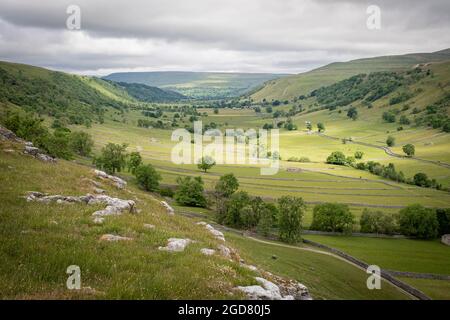 Upper Wharfedale, Kettlewell, North Yorkshire, Yorkshire Dales National Park, England, Großbritannien Stockfoto