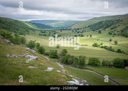 Upper Wharfedale, Kettlewell, North Yorkshire, Yorkshire Dales National Park, England, Großbritannien Stockfoto