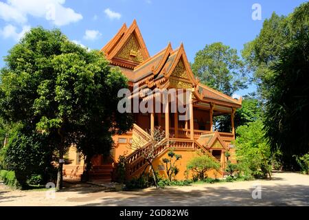 Kambodscha Krong Siem Reap - Wat Bo Ordinationshalle Stockfoto