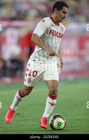 Monaco, Monaco, 10. August 2021. Wissam Ben Yedder von AS Monaco während des UEFA Champions League-Spiels im Stade Louis II, Monaco. Bildnachweis sollte lauten: Jonathan Moscrop / Sportimage Stockfoto