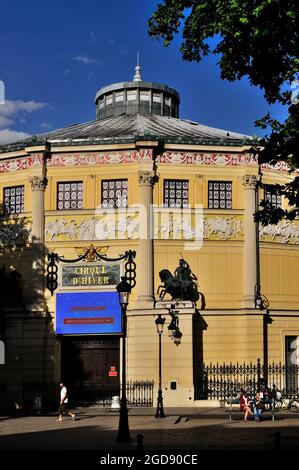 FRANKREICH, PARIS (75) 3. ARRONDISSEMENT, DER CIRQUE D'HIVER BOUGLIONE, DER 1852 VOM ARCHITEKTEN JACQUES HITTORFF ERBAUT WURDE, HIESS FRÜHER CIRQUE NAPOLE Stockfoto