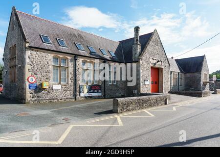 Beaumaris Fire Station in Anglesey Wales eine RDS-Station (keeled Duty System), die von Teilzeitoffizieren besetzt ist, die auf Abruf sind Stockfoto