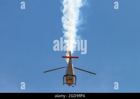 Sevilla, Spanien - 7. Juli 2020: Airbus Helicopter EC-120 Colibrí (HE-25), vom Flügel 78 des spanischen Luftwaffenhelopters, der in Sevilla, Spanien, ausgestellt ist Stockfoto