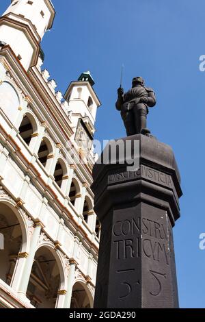 Posen / Polen Marktplatz - Altstadt, Architektur in der Nähe des historischen Rathauses, 'alter Markt' - stary rynek. Stockfoto