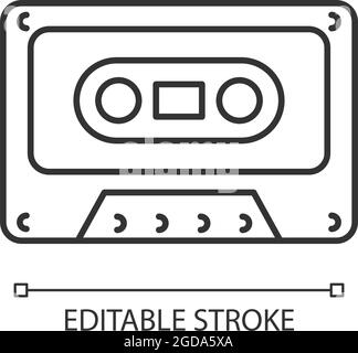 Lineares Symbol für die Bandkassette Stock Vektor