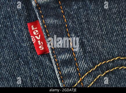 Levi's 501 Original Jeans von Levi Strauss & Co. Stockfoto