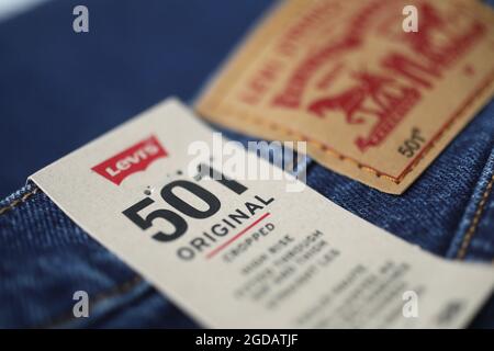 Levi's 501 Original Jeans von Levi Strauss & Co. Stockfoto