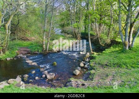 Einkaufszentrum Milton of Crathes, Kunstverkaufszentrum und Bahnhof, Royal Deeside Railway, Banchory, Aberdeenshire, Highland Region, Schottland, Vereinigtes Königreich Stockfoto