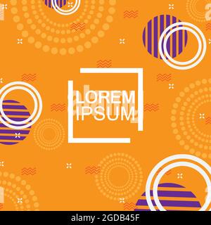 Memphis Hintergrund mit abstrakten bunten geometrischen Form, kann für Banner Verkauf verwendet werden, Tapete, für, Broschüre, Magazine Cover, Poster, Usw. Stock Vektor