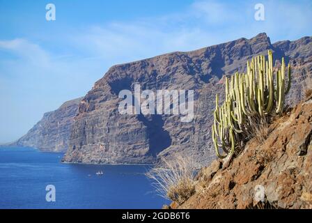 Acantilados de Los Gigantes, Los Gigantes, Santiago del Teide, Teneriffa, Kanarische Inseln, Spanien Stockfoto