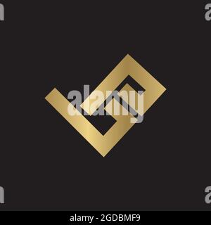 Alphabet Initialen Logo PB, BP, B und P Stock Vektor