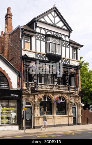 The White Hart Pub, Hull Yorkshire UK. Außenansicht, Baujahr 1904. Stockfoto