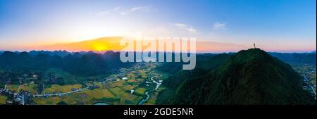Nice Bac Son Reisfeld lang Son Provinz Nordvietnam Stockfoto
