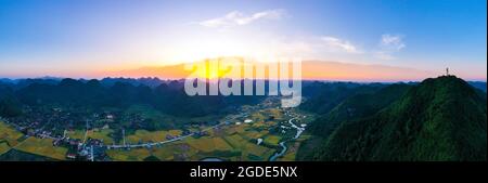 Nice Bac Son Reisfeld lang Son Provinz Nordvietnam Stockfoto