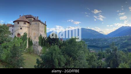 Schloss Schenna, Südtirol, Italien Stockfoto