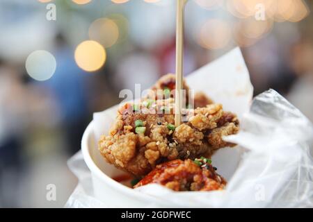 Koreanische Fried Chicken Stockfoto