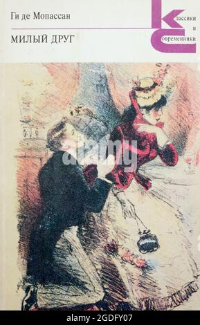 Der 'Bel-Ami ('lieber Freund')' ist der zweite Roman des französischen Autors Guy de Maupassant, der 1980 in der UdSSR veröffentlicht wurde. Stockfoto