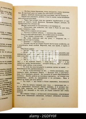 Der 'Bel-Ami ('lieber Freund')' ist der zweite Roman des französischen Autors Guy de Maupassant, der 1980 in der UdSSR veröffentlicht wurde. Stockfoto