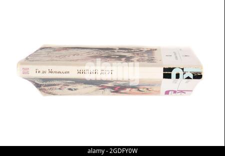 Der 'Bel-Ami ('lieber Freund')' ist der zweite Roman des französischen Autors Guy de Maupassant, der 1980 in der UdSSR veröffentlicht wurde. Stockfoto