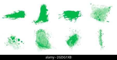 Malen Sie grunge Textur. Isolierter Pinsel zum Malen. Set von schönen Bürsten Stockfoto