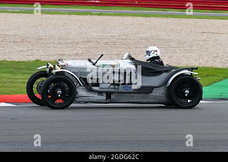 Frederic Wakeman, Patrick Blakeney-Edwards, Frazer Nash TT Replik, Motor Racing Legends, Pre-war BRDC 500, Silverstone Classic, Rocking and Racing, J Stockfoto