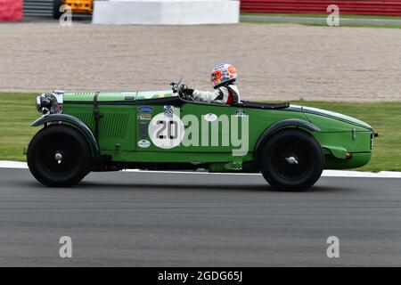 Michael Birch, Talbot AV105 Brooklands, Motor Racing Legends, Pre-war BRDC 500, Silverstone Classic, Rocking and Racing, Juli - August 2021, Silversto Stockfoto