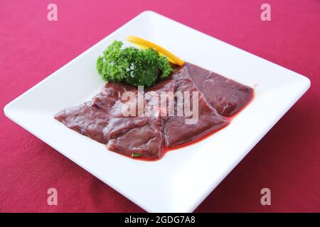 Leberfleisch Stockfoto