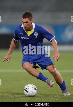 Novaro, Italien, 7. August 2021. Alessandro Gabrielloni von Como während des Coppa Italia-Spiels im Stadio Silvio Piola, Novaro. Bildnachweis sollte lauten: Jonathan Moscrop / Sportimage Stockfoto