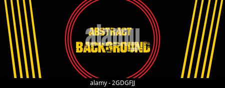 Abstrakter Hintergrund und rote Kreislinien Illustration des Vektordesigns Stock Vektor