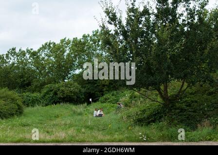 Walthamstow Wetlands, London, Großbritannien, 2021-08-13. Walthamstow Wetlands und Umgebung ist ein Ort für eine Fahrt und Orte von Interesse für die Fotografie zu gehen. Kredit: Picture Capital/Alamy Live Nachrichten Stockfoto