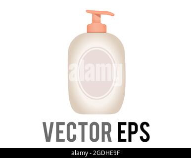 Vector Flasche Hautlotion Icon für Feuchtigkeitscreme, Sonnencreme, Sonnencreme, verwendet für andere hygienische Flüssigkeiten, einschließlich Shampoo und Körperwäsche Stock Vektor