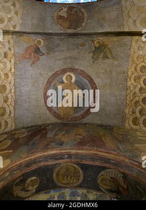 Andrei Rublev und Daniil Tschernyi. Fresken der Kathedrale der Annahme in Vladimir, Russland Stockfoto