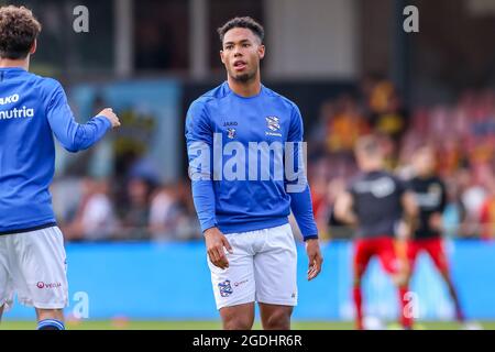 Deventer, Niederlande. August 2021. DEVENTER, NIEDERLANDE - 14. AUGUST: Hamdi Akujobi vom SC Heerenveen während des niederländischen Eredivisie-Spiels zwischen Schieß los. Eagles und SC Heerenveen am 14. August 2021 in De Adelaarshorst in Deventer, Niederlande (Foto: Marcel ter Bals/Orange Picles) Quelle: Orange Pics BV/Alamy Live News Stockfoto