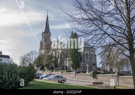 Aachen Eilendorf-St. Severin ist eine katholische Kirche in Aachen-Eilendorf. Stockfoto
