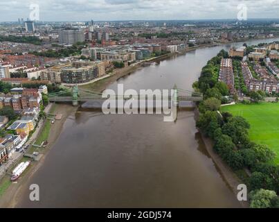 Hammersmith Bridge, London, England Stockfoto