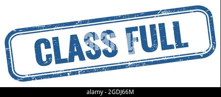 KLASSE VOLLTEXT auf blauem grungy vintage Rechteck Stempel. Stockfoto