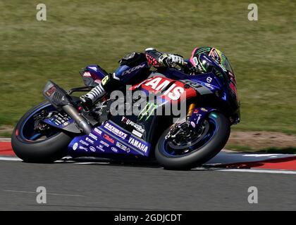 Castle Donnington, Großbritannien, 13, August, 2021,Jason O'Halloran (McAMS Yamaha im Einsatz, während Bennetts British Superbike Practice, Credit:, Graham Glendinning,/ Alamy Live News Stockfoto