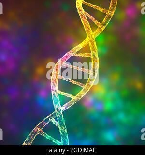 DNA-Molekül, Abbildung Stockfoto