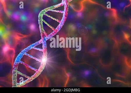 Genetische Mutation, konzeptuelle Illustration Stockfoto