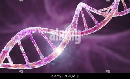 Genetische Mutation, konzeptuelle Illustration Stockfoto