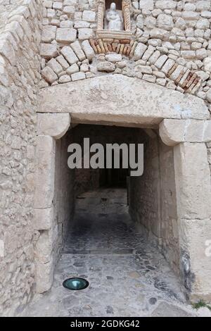 Isole Tremiti - Accesso verso l'Abbazia di Santa Maria a Mare Stockfoto