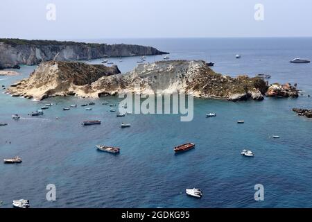 Isole Tremiti - Isola del Cretaccio dal Castello dei Badiali Stockfoto