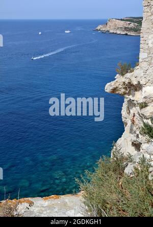 Isole Tremiti - Scorcio dell'Isola di Capraia dal Castello dei Badiali Stockfoto