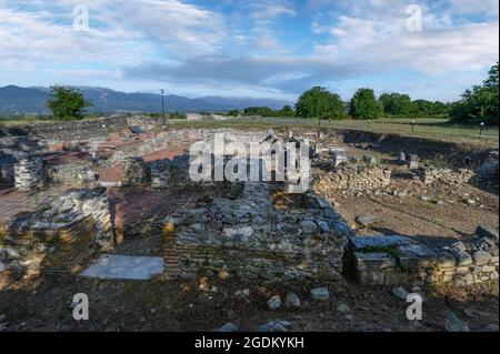 Ruinen der antiken römischen Stadt Nikopolis ad Nestum in der Nähe der Stadt Garmen, Blagoevgrad Region, Bulgarien Stockfoto